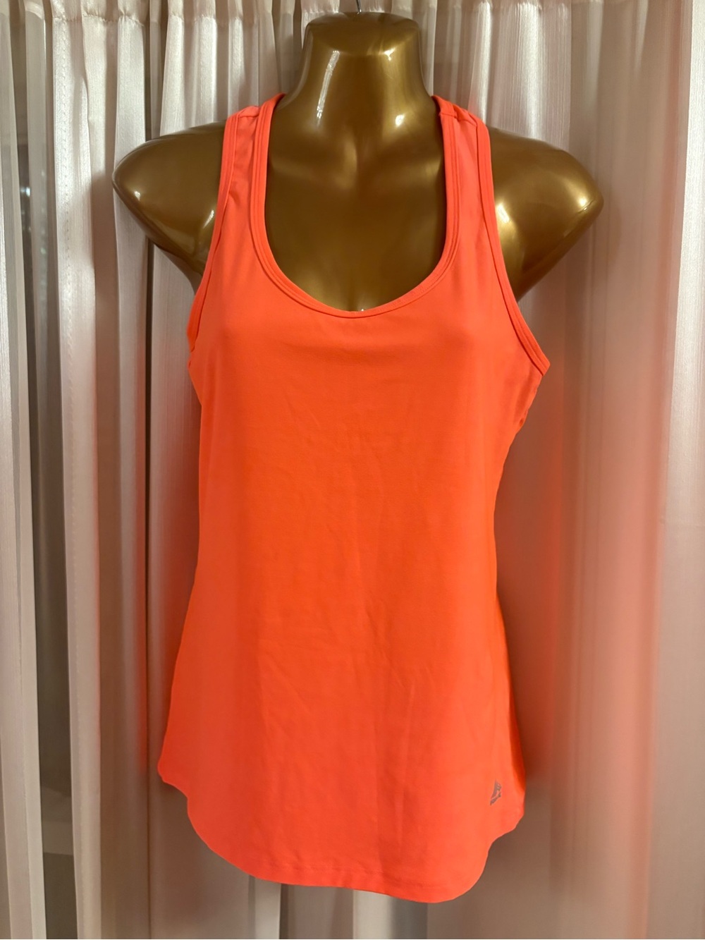RBX Neon Coral Athletic Racerback Tank